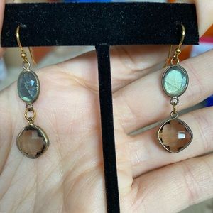 Semi precious stone earrings
